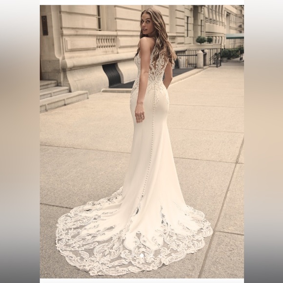 Audrina Halter Crepe Bridal
Dress | Maggie Sottero - Picture 12 of 16